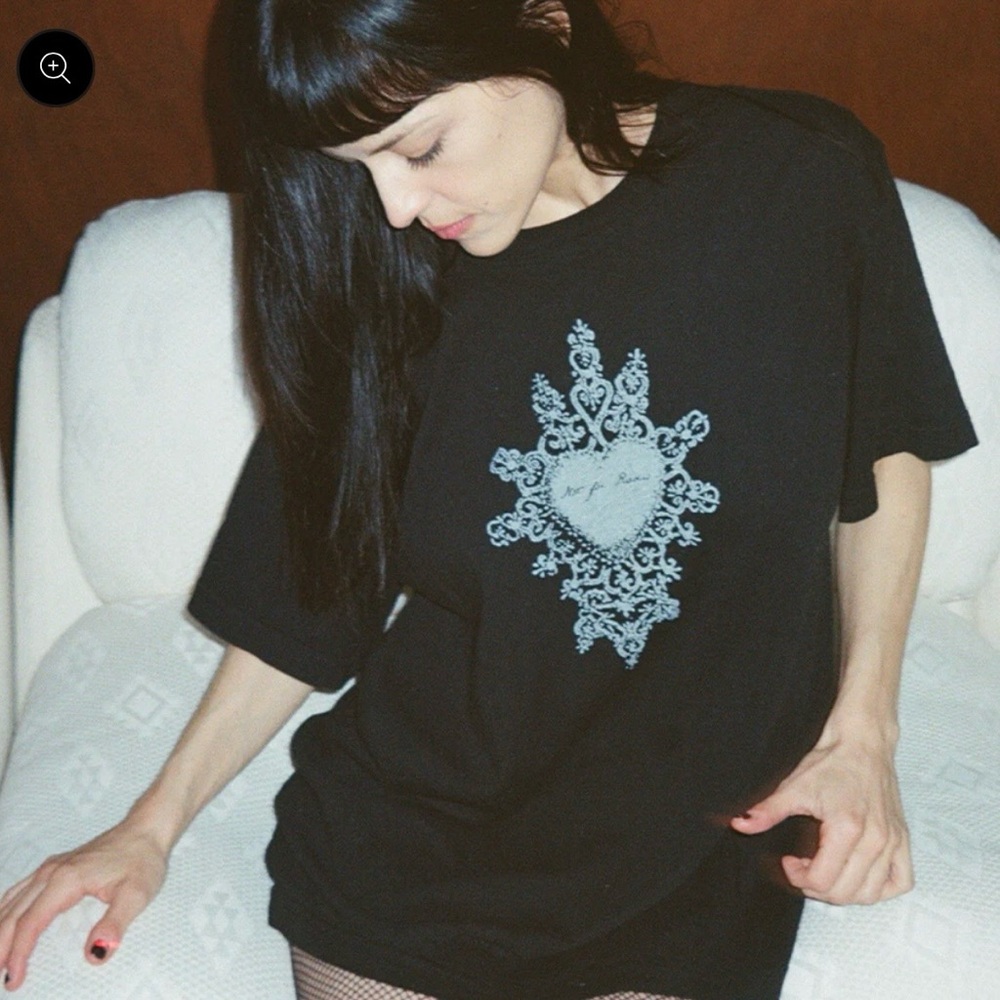 Not For Radio Gothic Romantic Tee Merch by Maria Zardoya (The Marias)